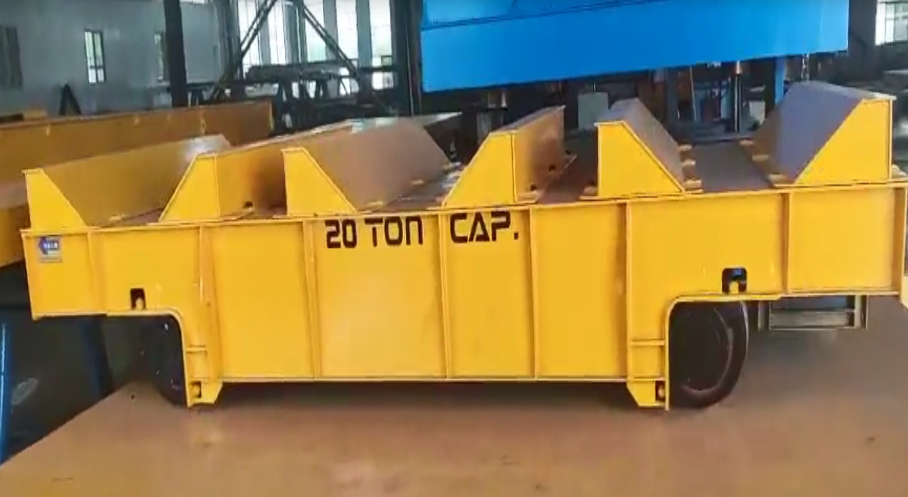 黑龍江卷材無軌搬運車案例,